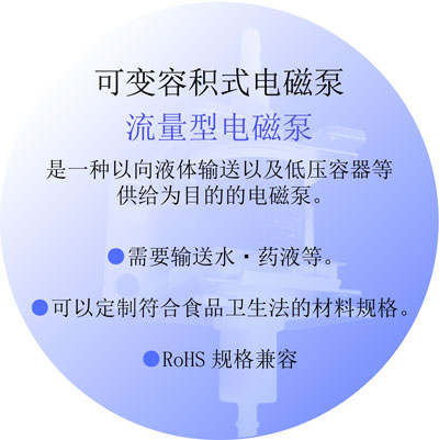 可变容积式电磁泵 流量型电磁泵