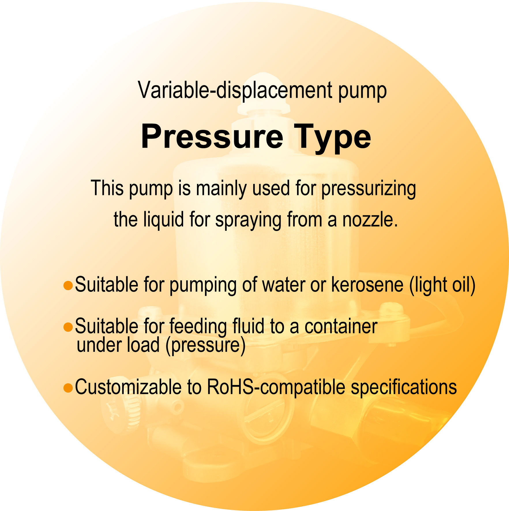 Non Capacity Type Solenoid Pump Pressure Type