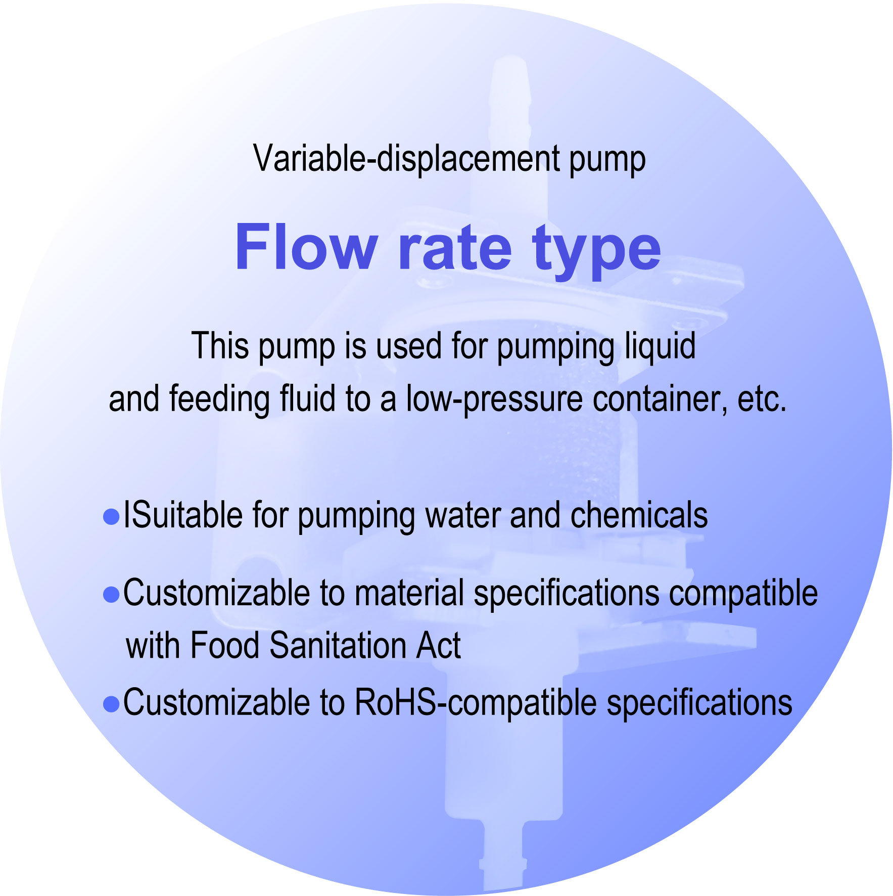 Non Capacity Type Solenoid Pump Flow Type